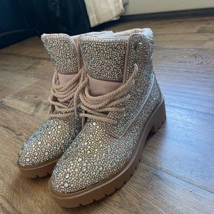 Betsey Johnson Glitter Boots